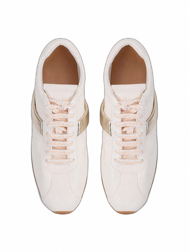 Leather Panel Trainer Sneakers
