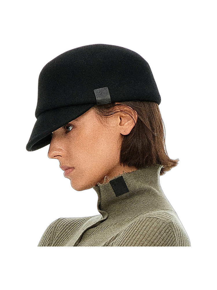 D.PERCENT Wool Newsboy Cap