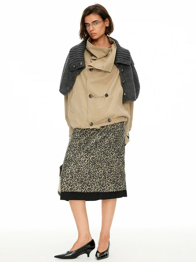 D.PERCENT Asymmetric Double-Breasted Jacket