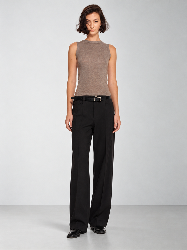 2AM POETRY Textured Sleeveless Knit Tank