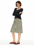 D.PERCENT Asymmetric Henley Long-Sleeve Top
