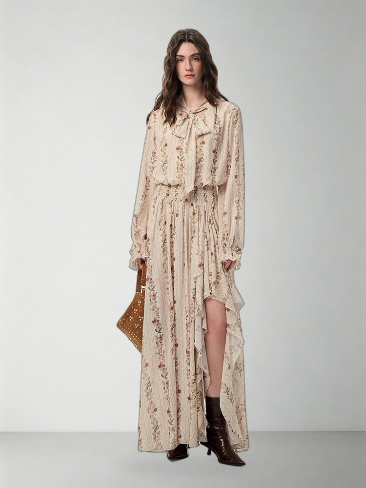 SHROENRO Bohemian Floral Maxi Dress