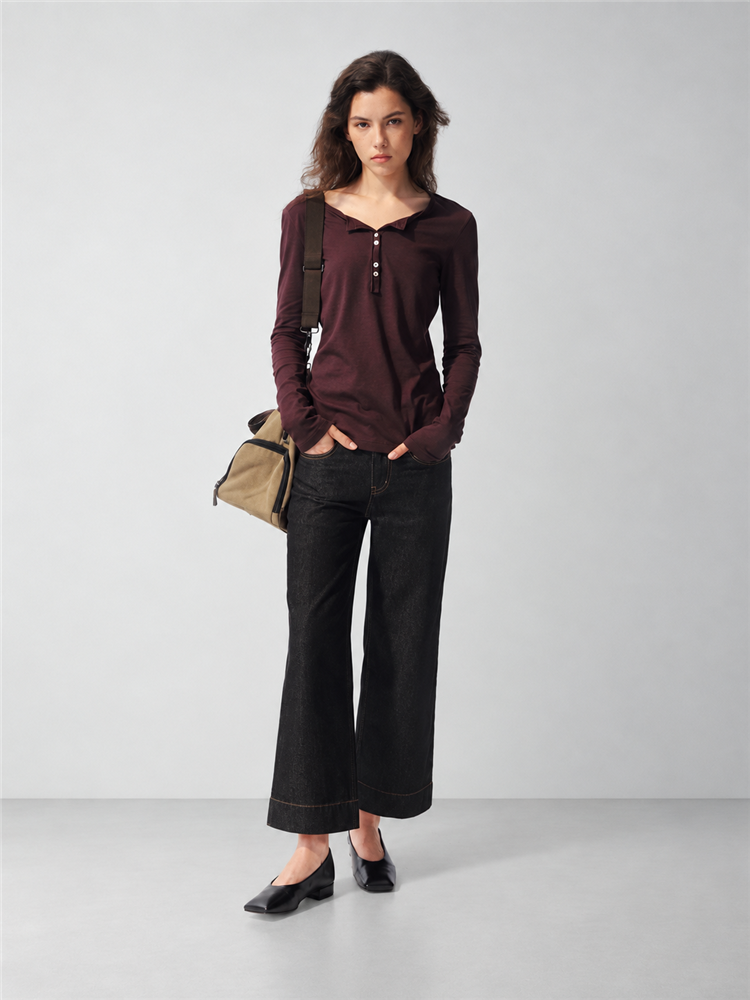 2AM POETRY Fine-Knit Long-Sleeve Top