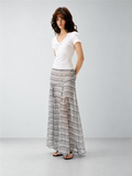 2AM POETRY Gathered Scoop-Neck Short-Sleeve Top