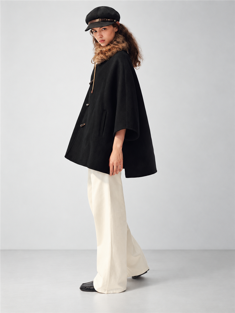 2AM POETRY Oversized Cape Jacket