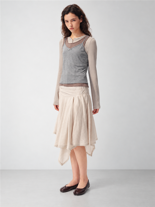 2AM POETRY Layered Lace-Trim Camisole Top