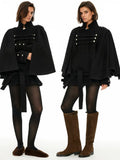 D.PERCENT Military Cape Jacket