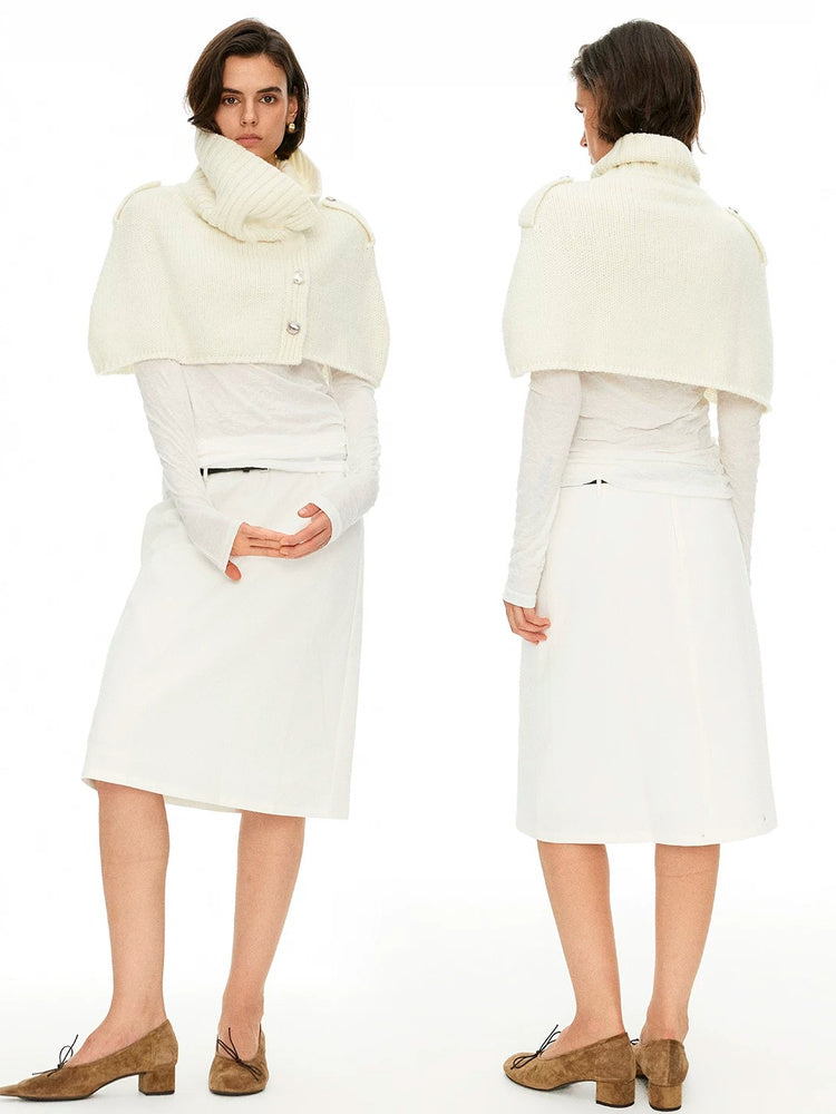 D.PERCENT Knit Cape and Base Layer Set