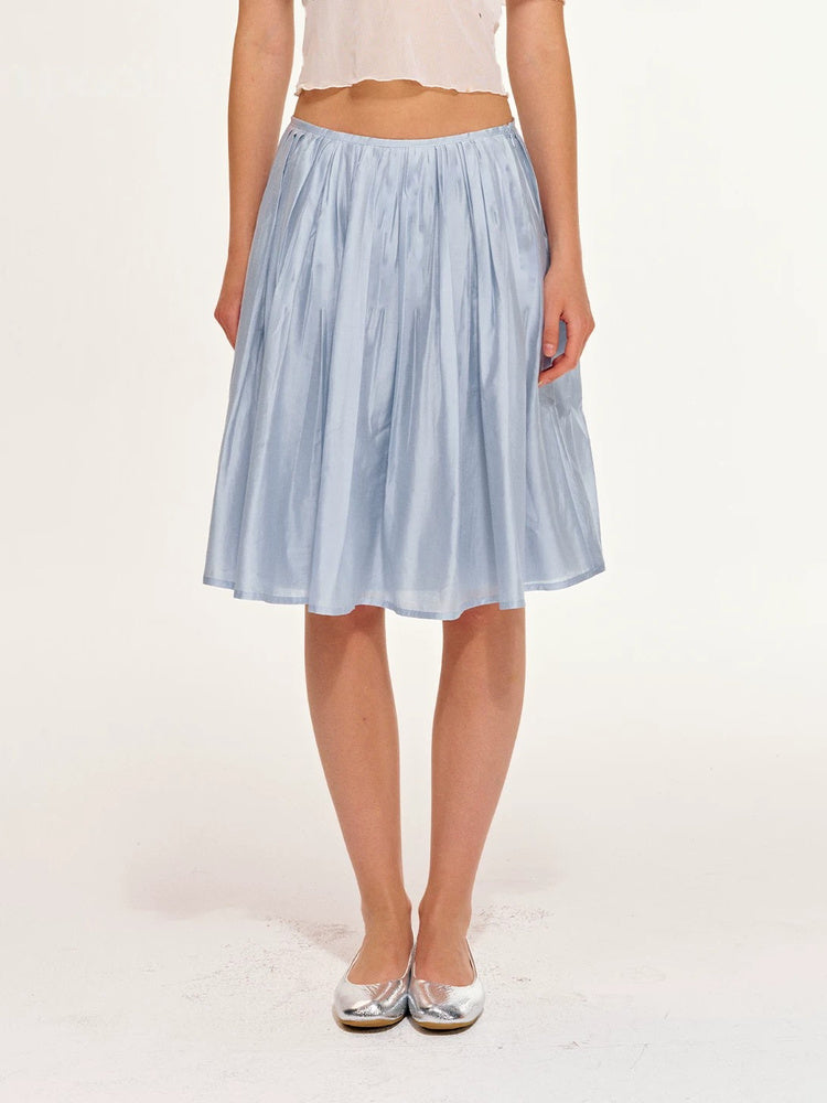 2AM POETRY Fluid Pleated Midi Skirt