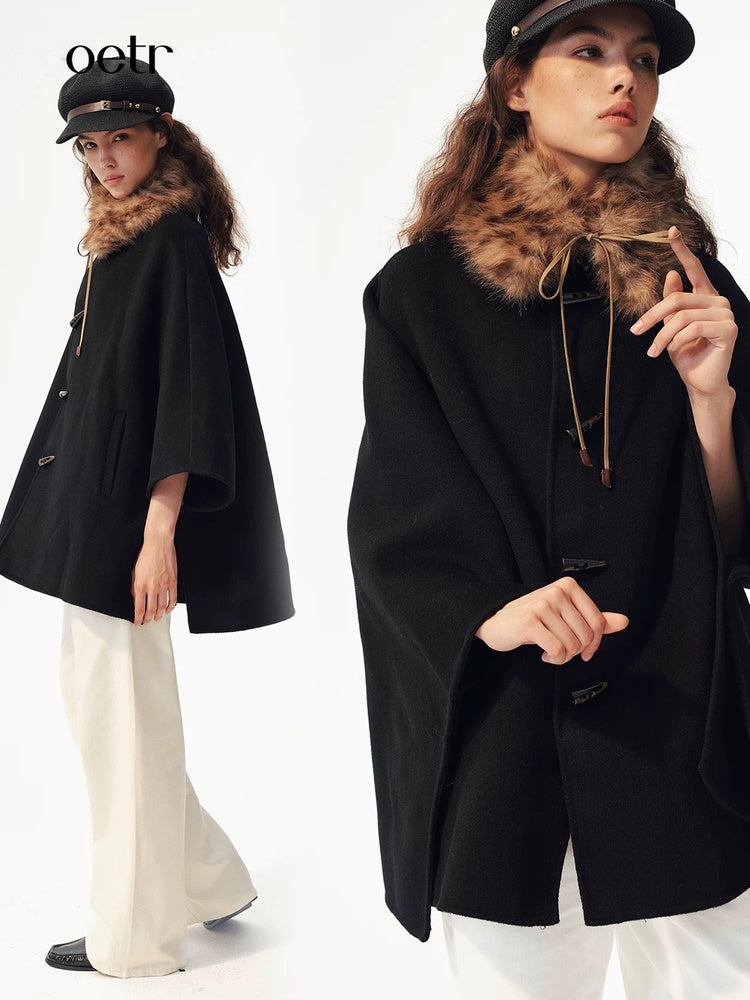 2AM POETRY Oversized Cape Jacket