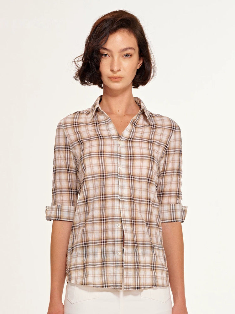 2AM POETRY Gingham Short-Sleeve Shirt