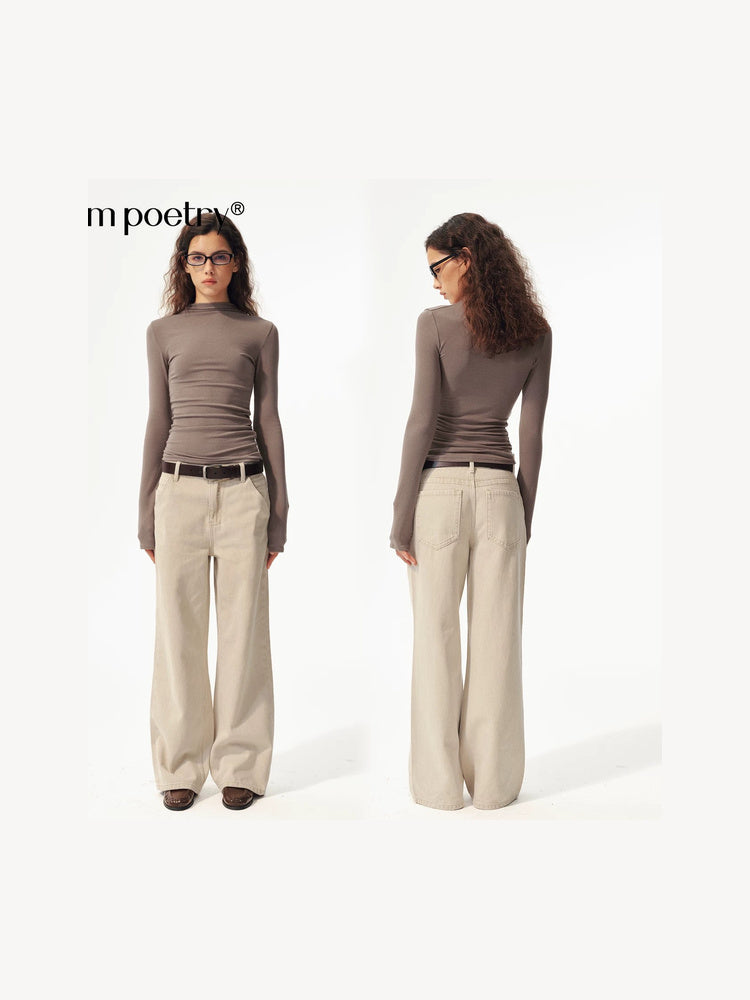 2AM POETRY Ribbed Long-Sleeve Knit Top