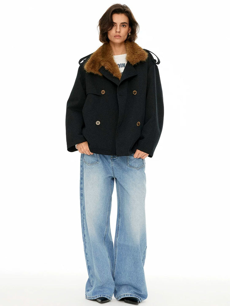 D.PERCENT Washed Wide-Leg Jeans