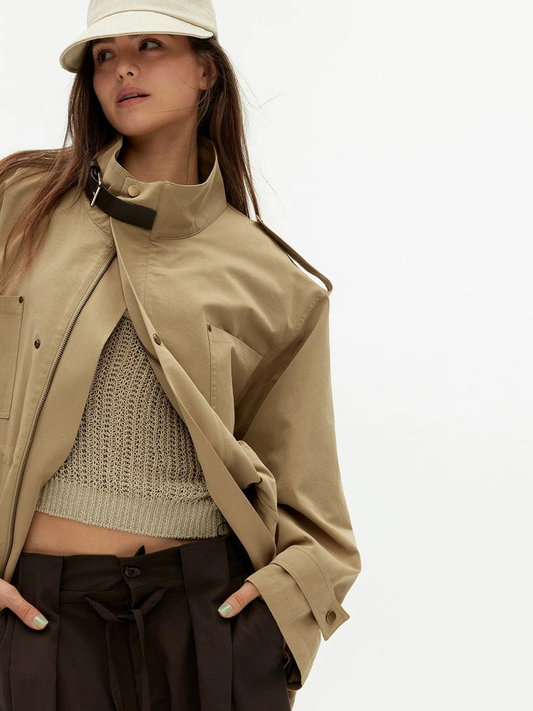 D.PERCENT Drawstring Utility Jacket