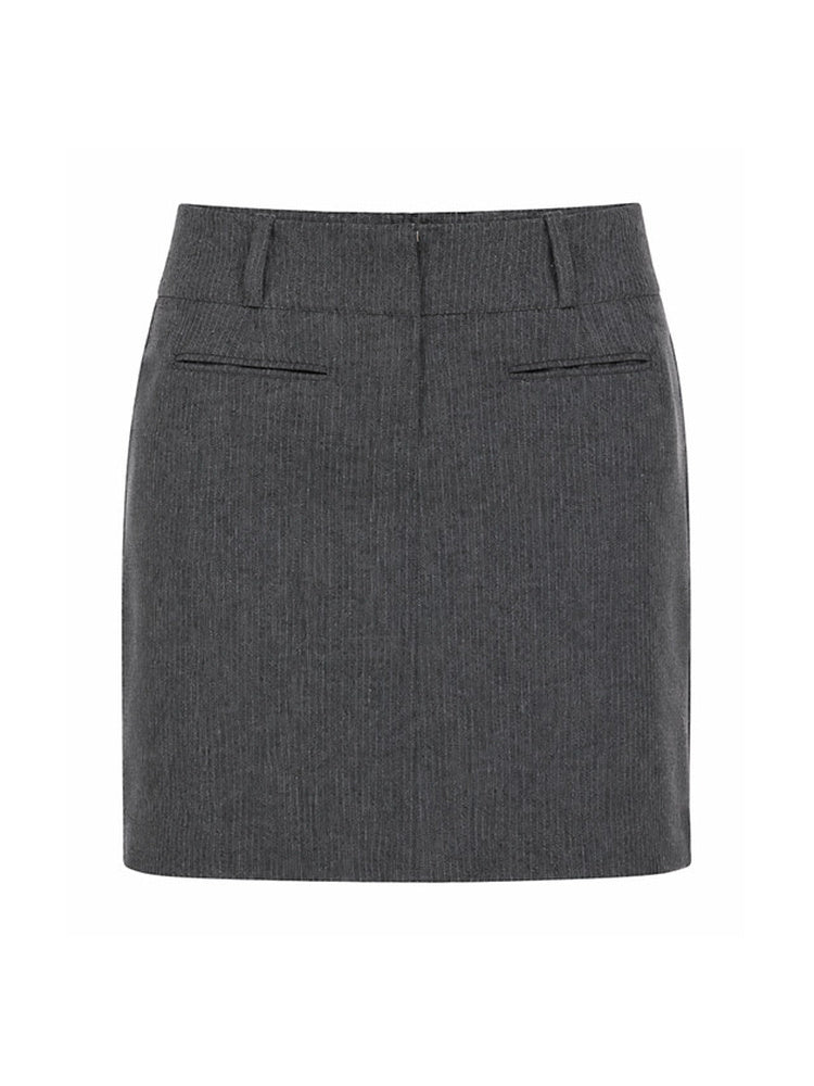 2AM POETRY Low-Rise Tailored Mini Skirt