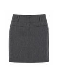 2AM POETRY Low-Rise Tailored Mini Skirt
