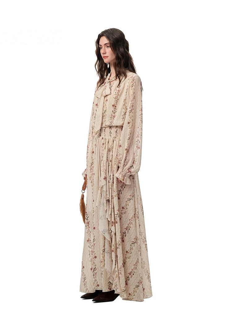 SHROENRO Bohemian Floral Maxi Dress