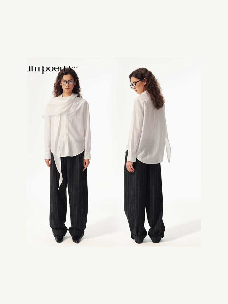 2AM POETRY Sheer Mesh Long-Sleeve Top