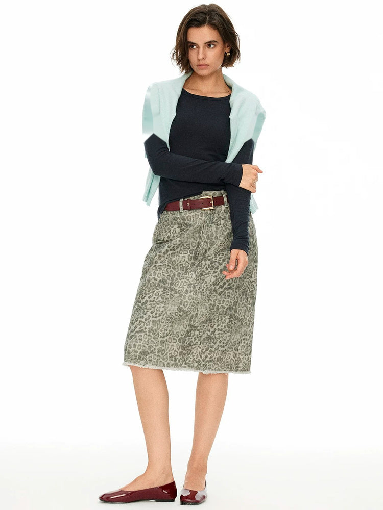 D.PERCENT Asymmetric Henley Long-Sleeve Top