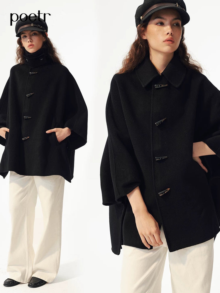 2AM POETRY Oversized Cape Jacket