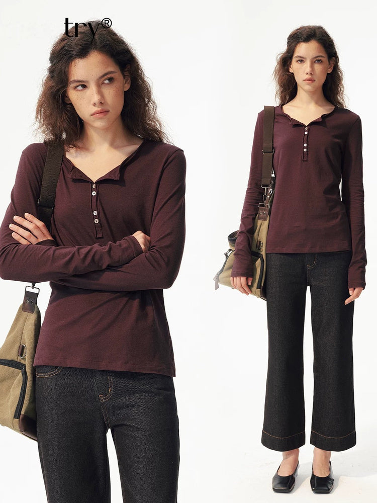 2AM POETRY Fine-Knit Long-Sleeve Top