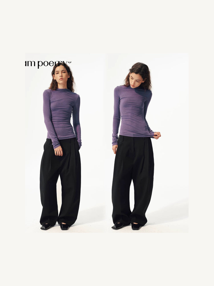 2AM POETRY Ribbed Long-Sleeve Knit Top