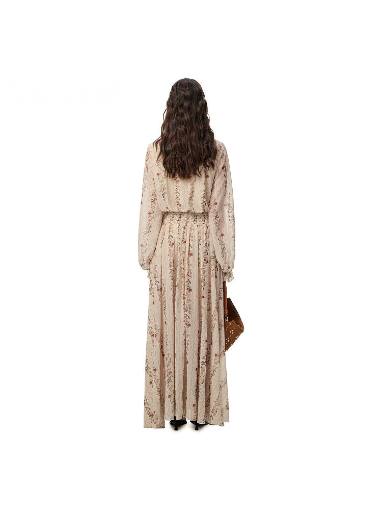 SHROENRO Bohemian Floral Maxi Dress