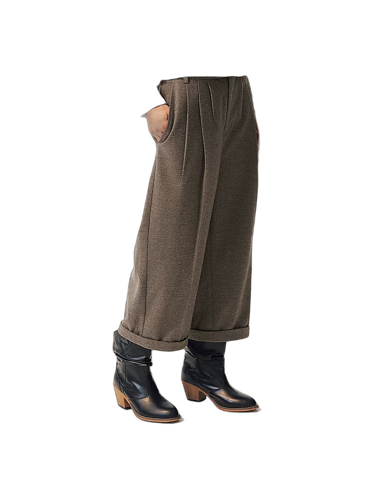 2AM POETRY Relaxed Curved-Leg Trousers
