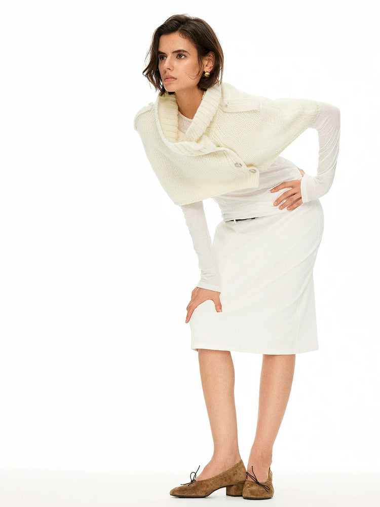 D.PERCENT Knit Cape and Base Layer Set