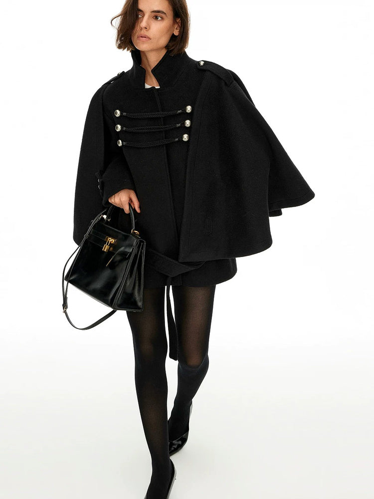 D.PERCENT Military Cape Jacket