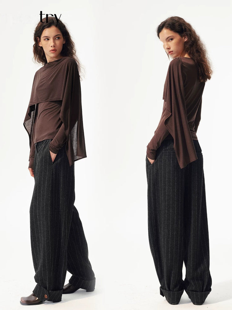 2AM POETRY Sheer Mesh Long-Sleeve Top