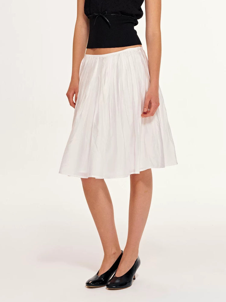 2AM POETRY Fluid Pleated Midi Skirt