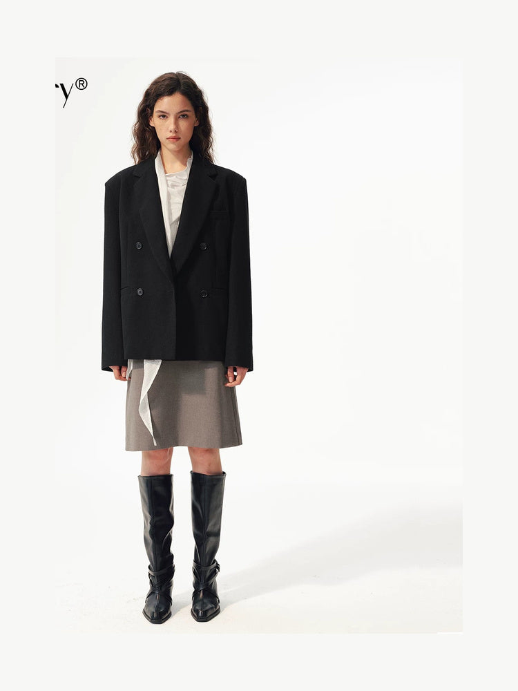 2AM POETRY Tailored Double-Breasted Blazer