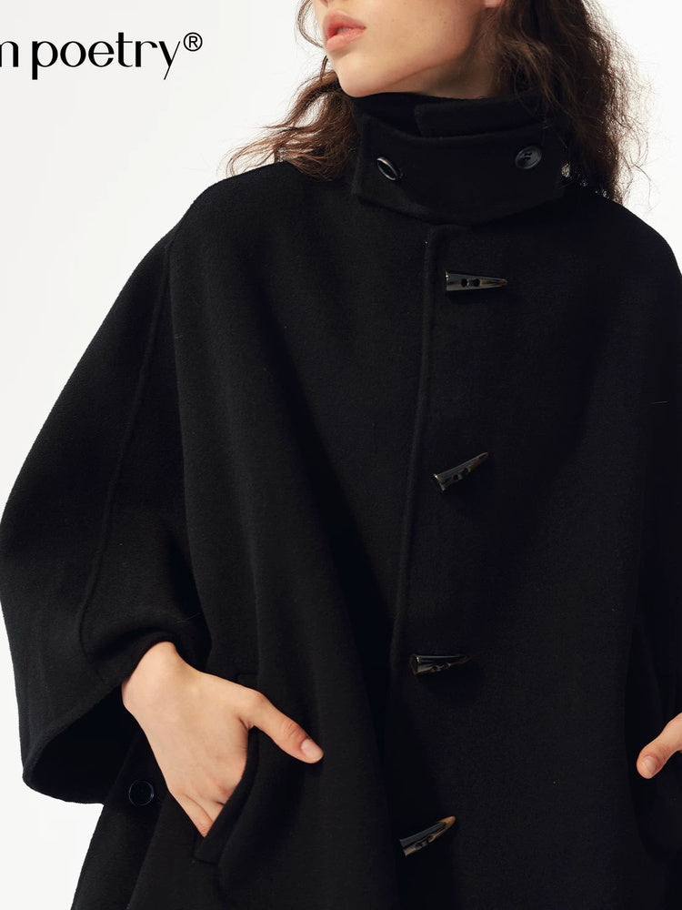 2AM POETRY Oversized Cape Jacket