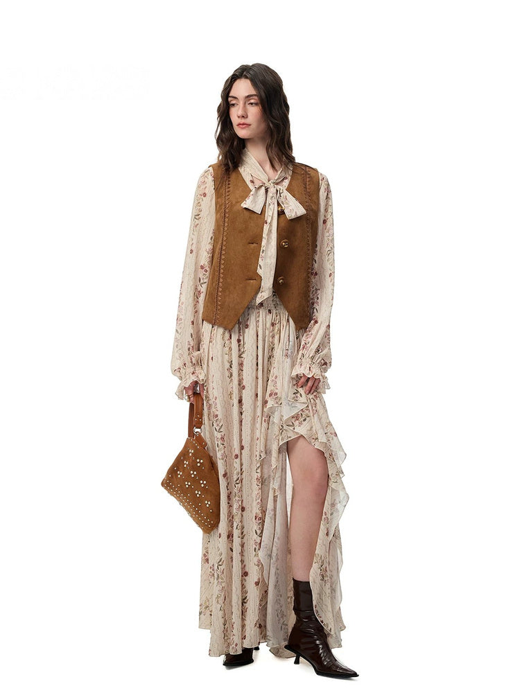 SHROENRO Bohemian Floral Maxi Dress
