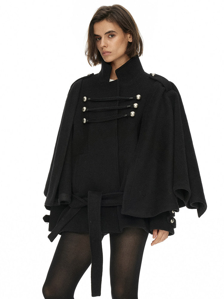 D.PERCENT Military Cape Jacket