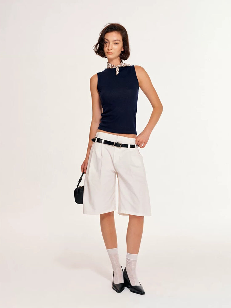 2AM POETRY Textured Sleeveless Knit Tank