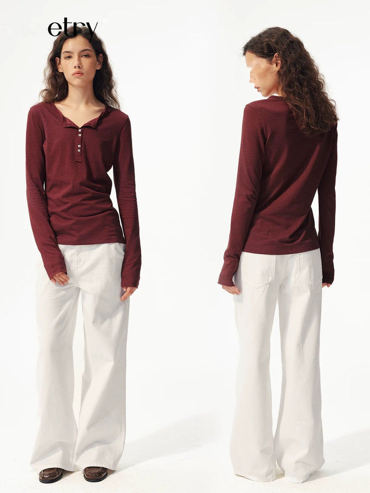 2AM POETRY Fine-Knit Long-Sleeve Top