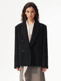 2AM POETRY Tailored Double-Breasted Blazer