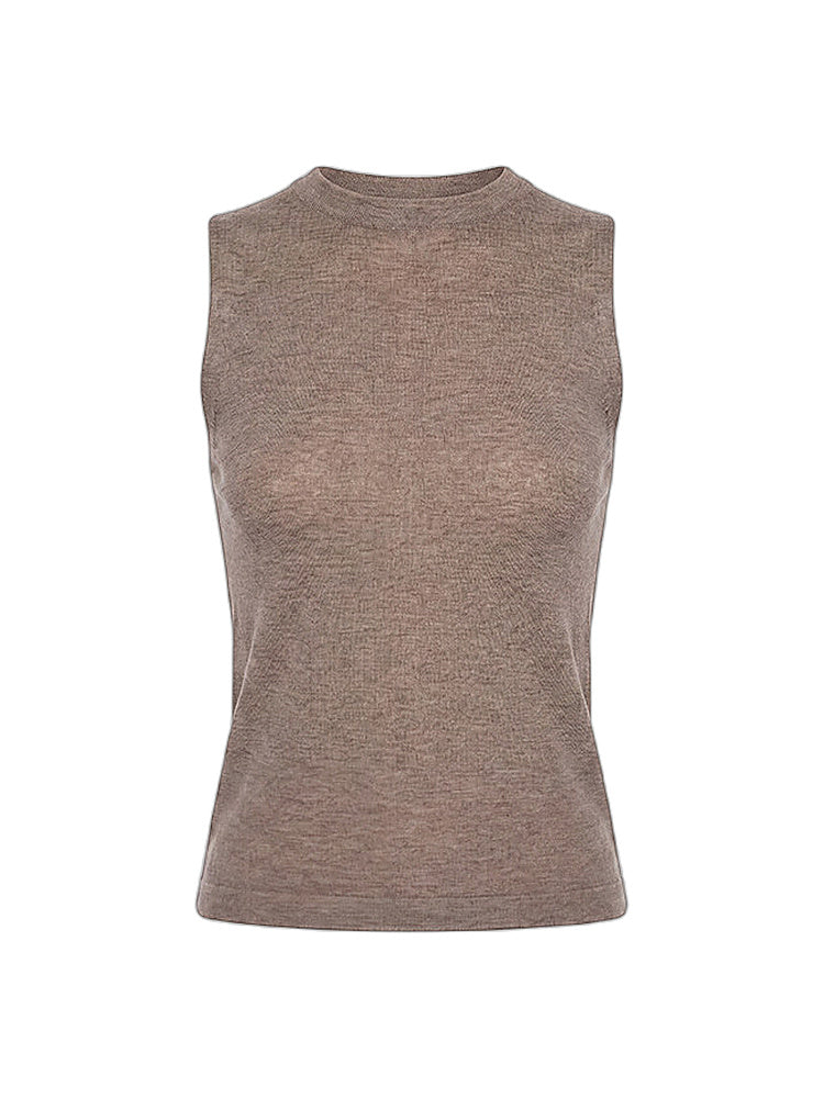 2AM POETRY Textured Sleeveless Knit Tank