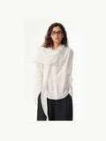 2AM POETRY Ruffle-Collar Long-Sleeve Blouse