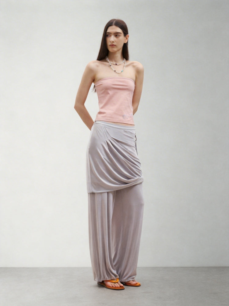 MEDIUM WELL Gathered Midi Skirt