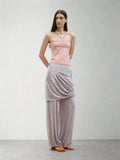 MEDIUM WELL Gathered Midi Skirt