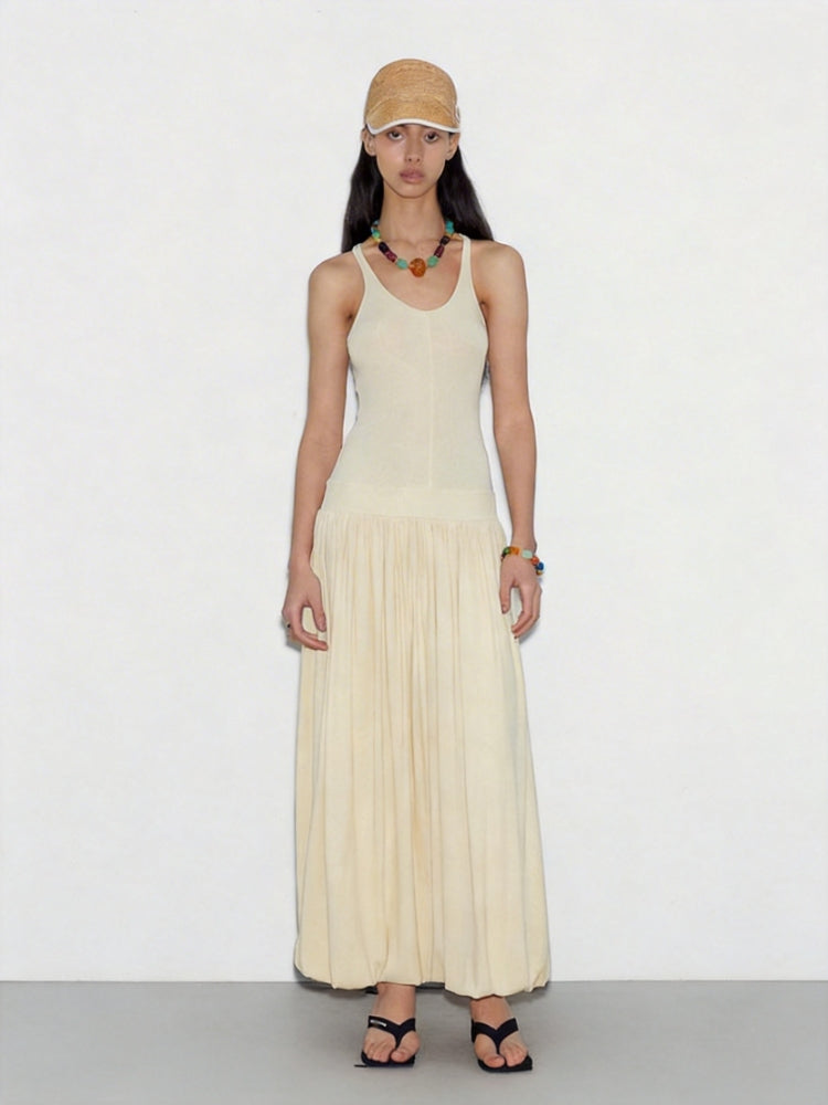 MEDIUM WELL PanelledHem Acetate Skirt