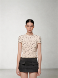 SHROENRO New Arrival: Women's Short-Sleeve Fashionable and Versatile Letter-Embroidered T-Shirt
