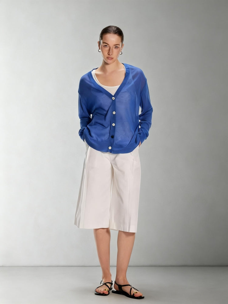 Dpercent Striped Patchwork Cashew-Print Henley-Neck One-Piece Slit T-Shirt with Cap Sleeves