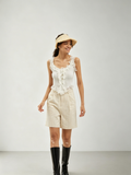Ballet-Style Tank Top, Lace Corset, Stunning Strapless Top