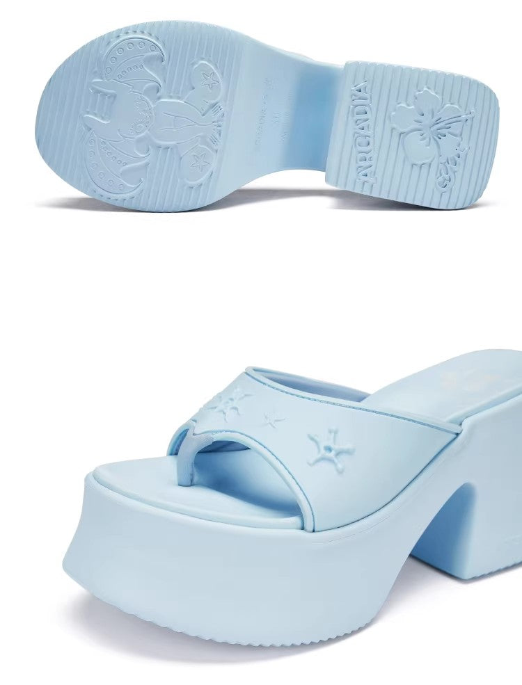 Original Design Peruru Capsule Series Platform Lifted Flare Heels
