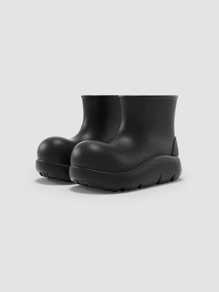 BEYS Waterproof Thick-Sole Ankle Boots — short black