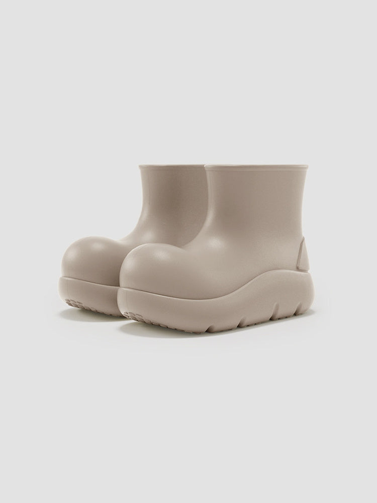 BEYS Waterproof Thick-Sole Ankle Boots — short rock gray